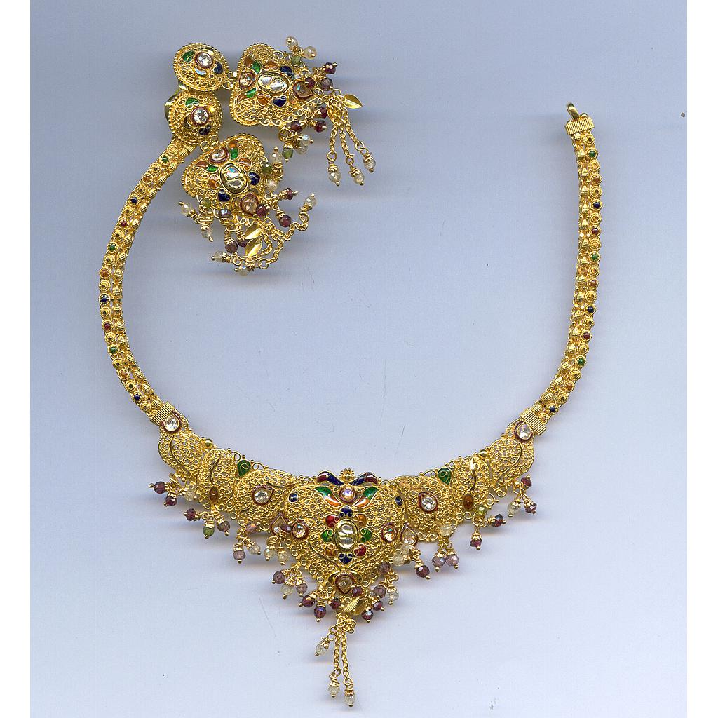 GOLD HALF SET ROUND PLAIN FANCY
