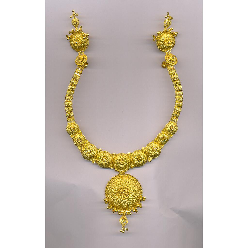 GOLD HALF SET ROUND PLAIN FANCY