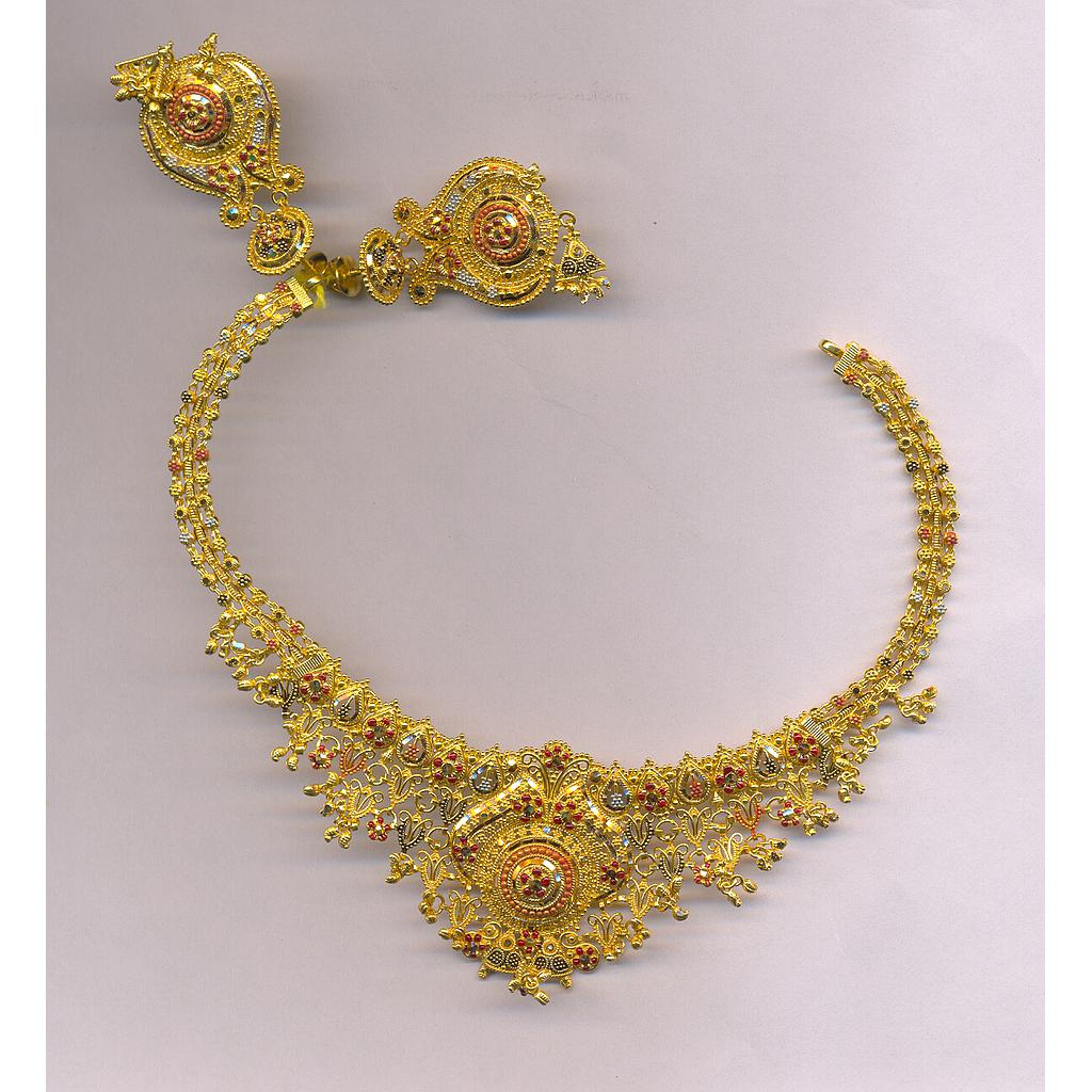 GOLD HALF SET ROUND PLAIN FANCY