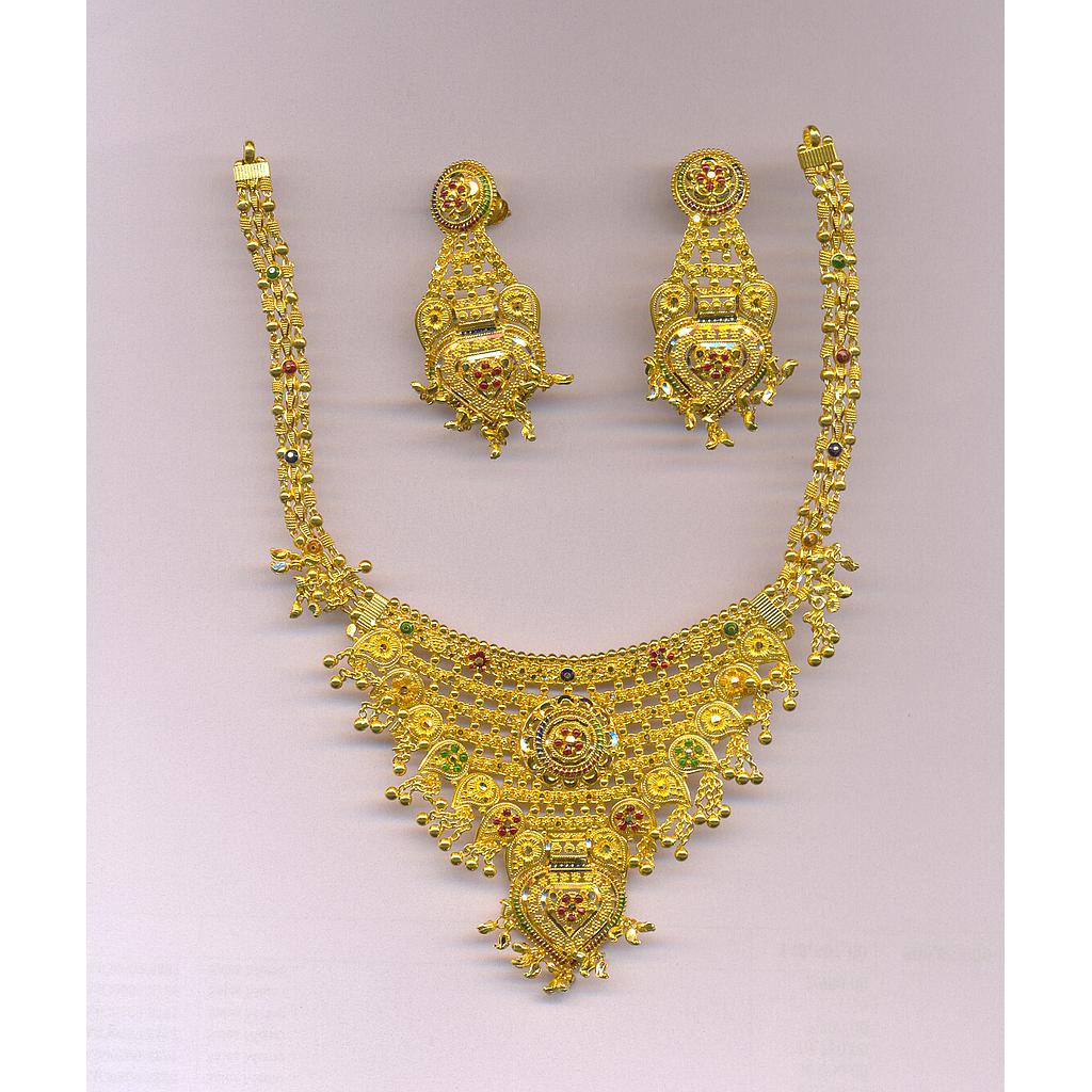GOLD HALF SET ROUND PLAIN FANCY