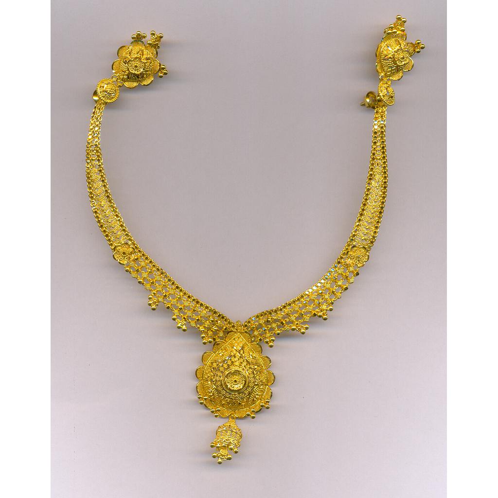 GOLD HALF SET ROUND PLAIN FANCY