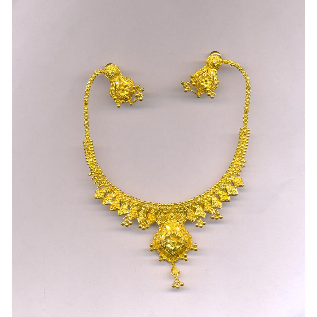 GOLD HALF SET ROUND PLAIN FANCY