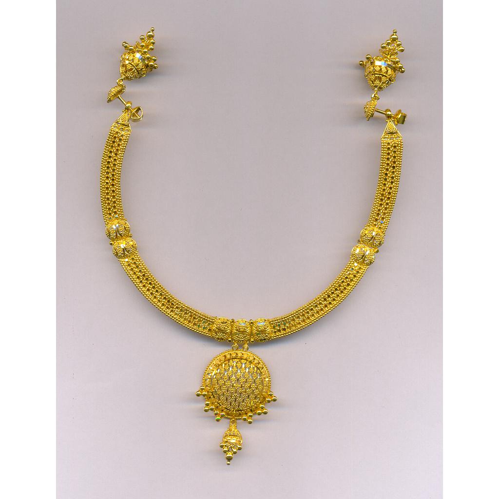 GOLD HALF SET ROUND PLAIN FANCY