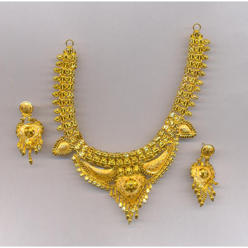 GOLD HALF SET ROUND PLAIN FANCY
