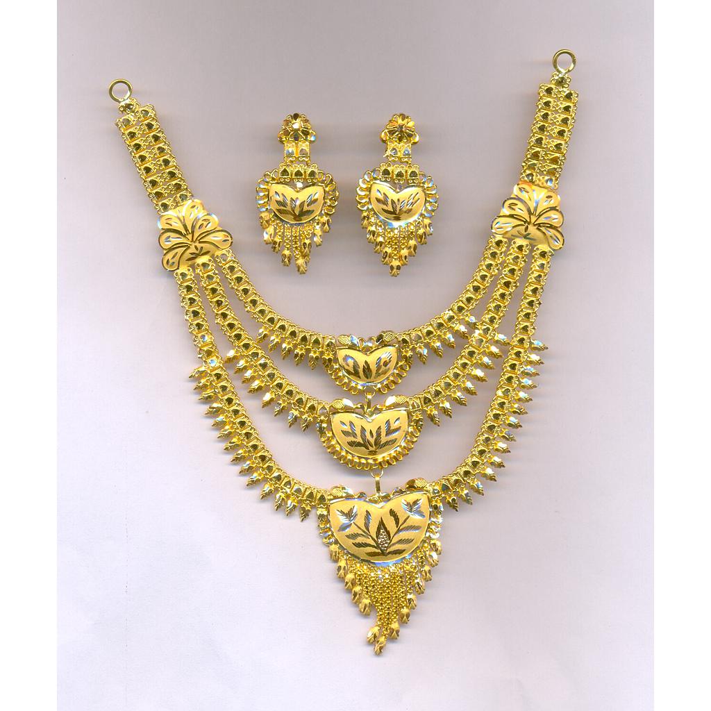 GOLD HALF SET ROUND PLAIN FANCY