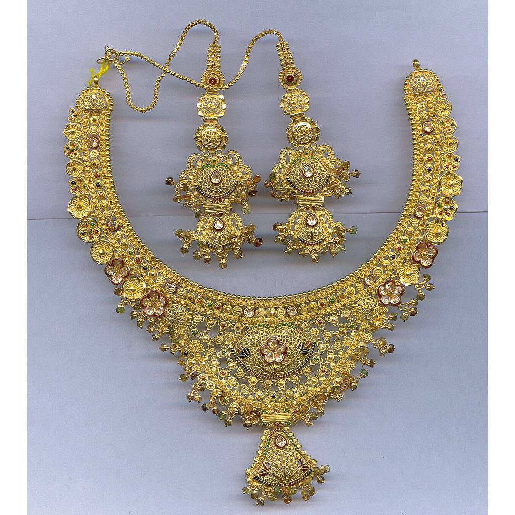 GOLD HALF SET ROUND PLAIN FANCY