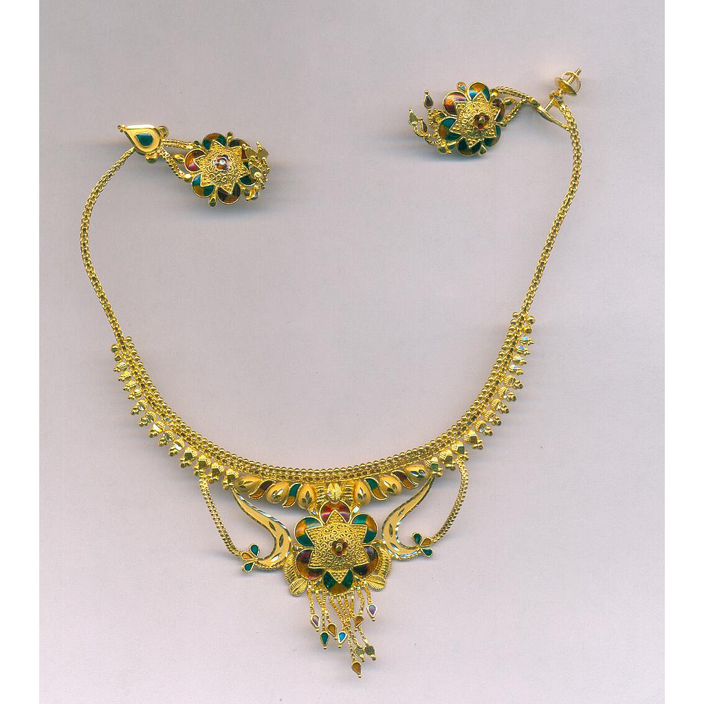GOLD HALF SET ROUND PLAIN FANCY