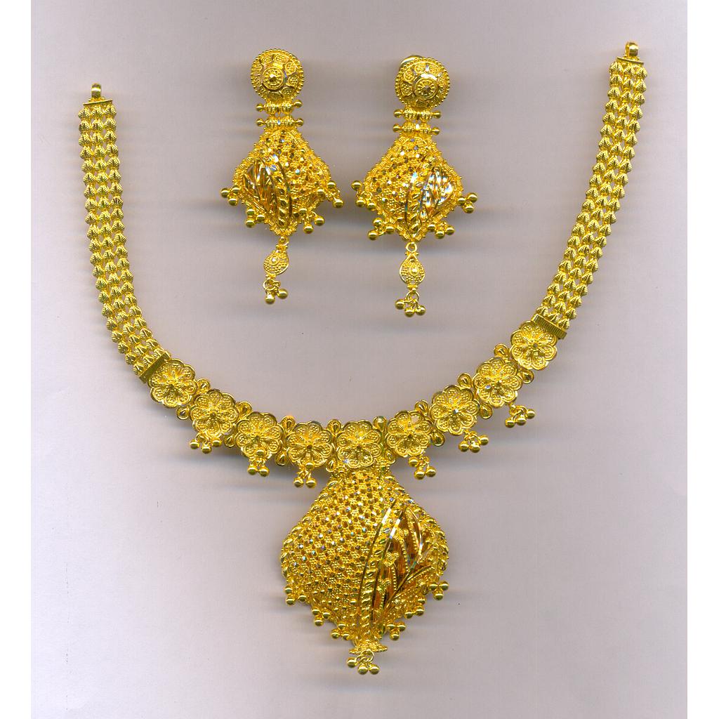 GOLD HALF SET ROUND PLAIN FANCY