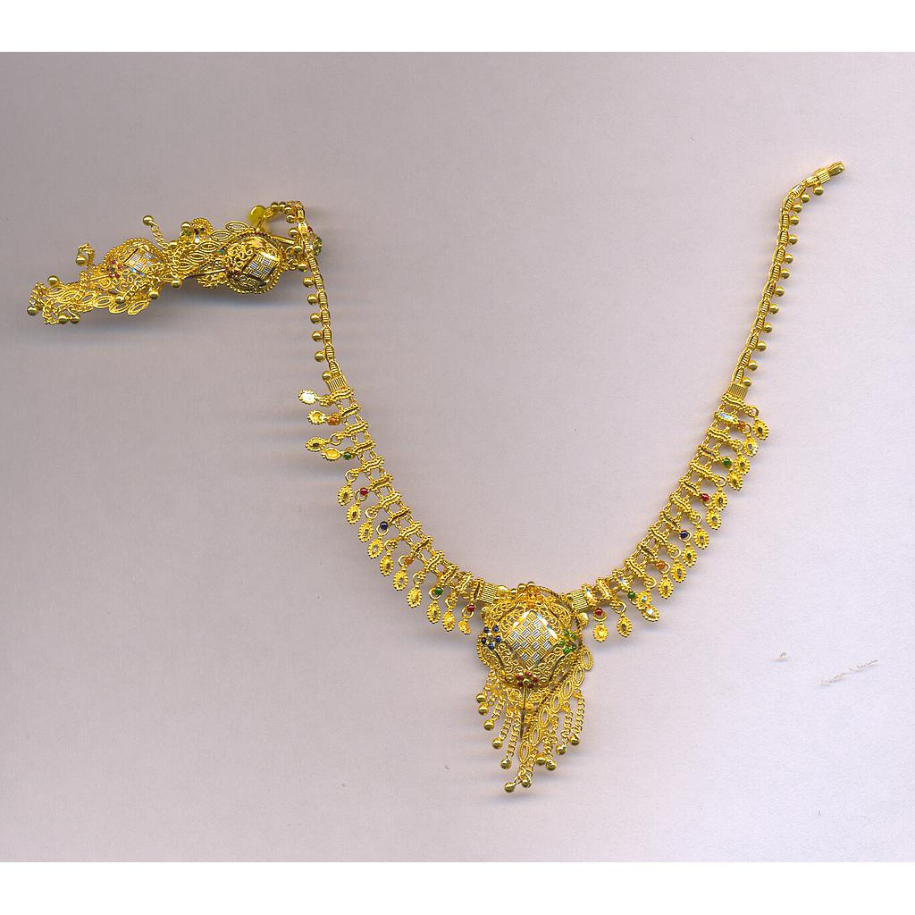 GOLD HALF SET ROUND PLAIN FANCY