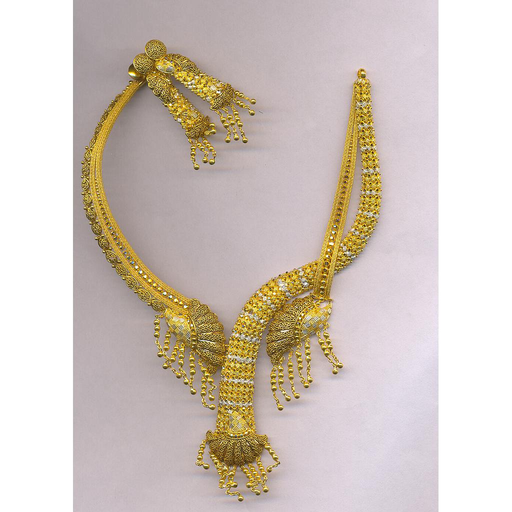 GOLD HALF SET ROUND PLAIN FANCY
