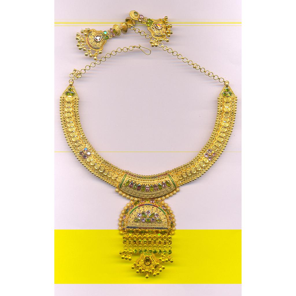 GOLD HALF SET ROUND PLAIN FANCY
