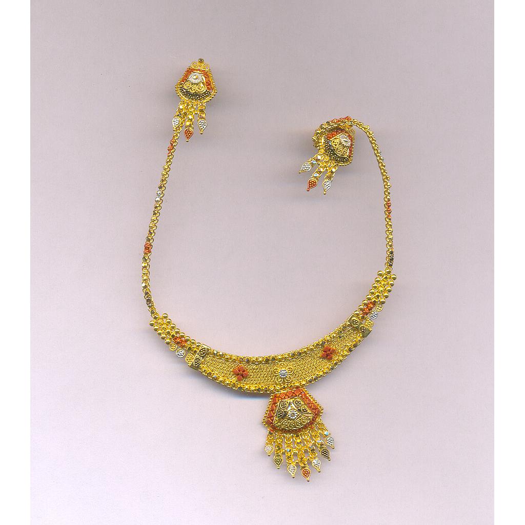 GOLD HALF SET ROUND PLAIN FANCY