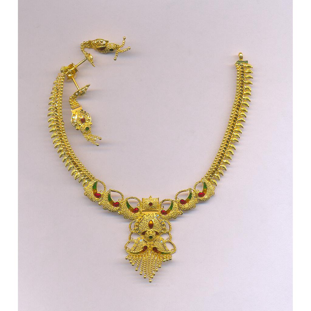 GOLD HALF SET ROUND PLAIN FANCY