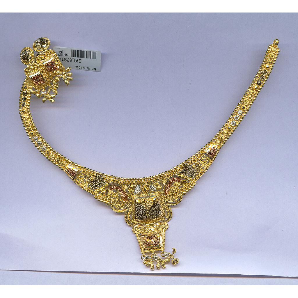 GOLD HALF SET ROUND PLAIN FANCY