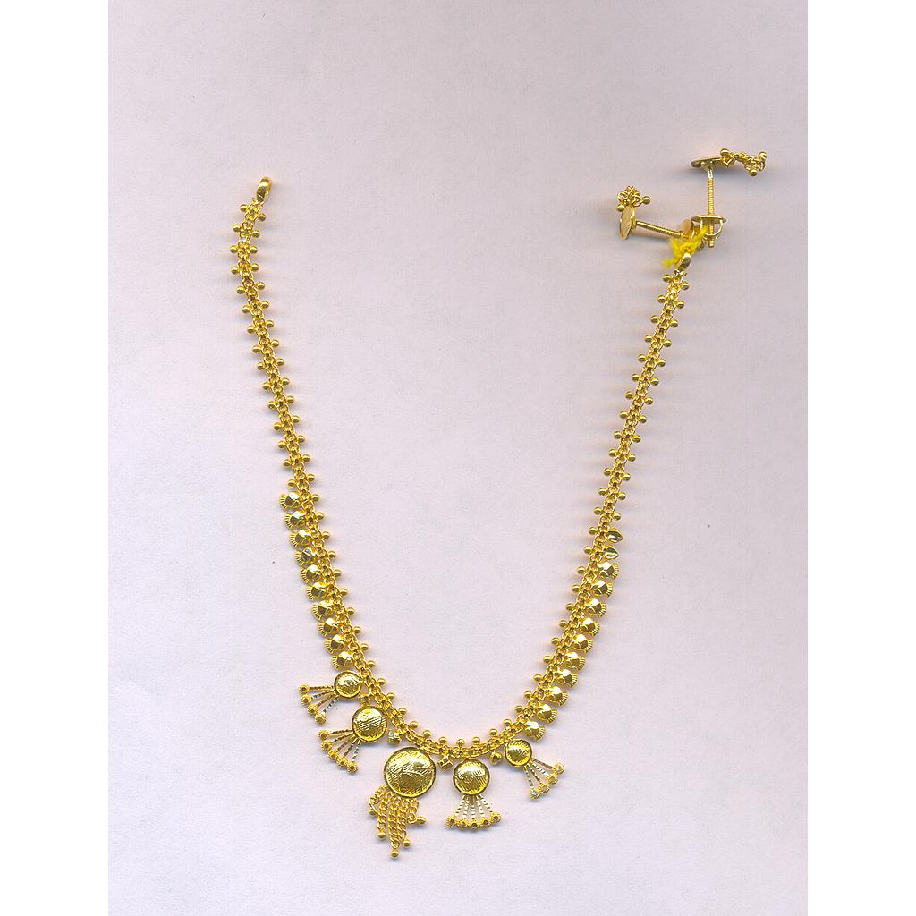 GOLD HALF SET ROUND PLAIN FANCY