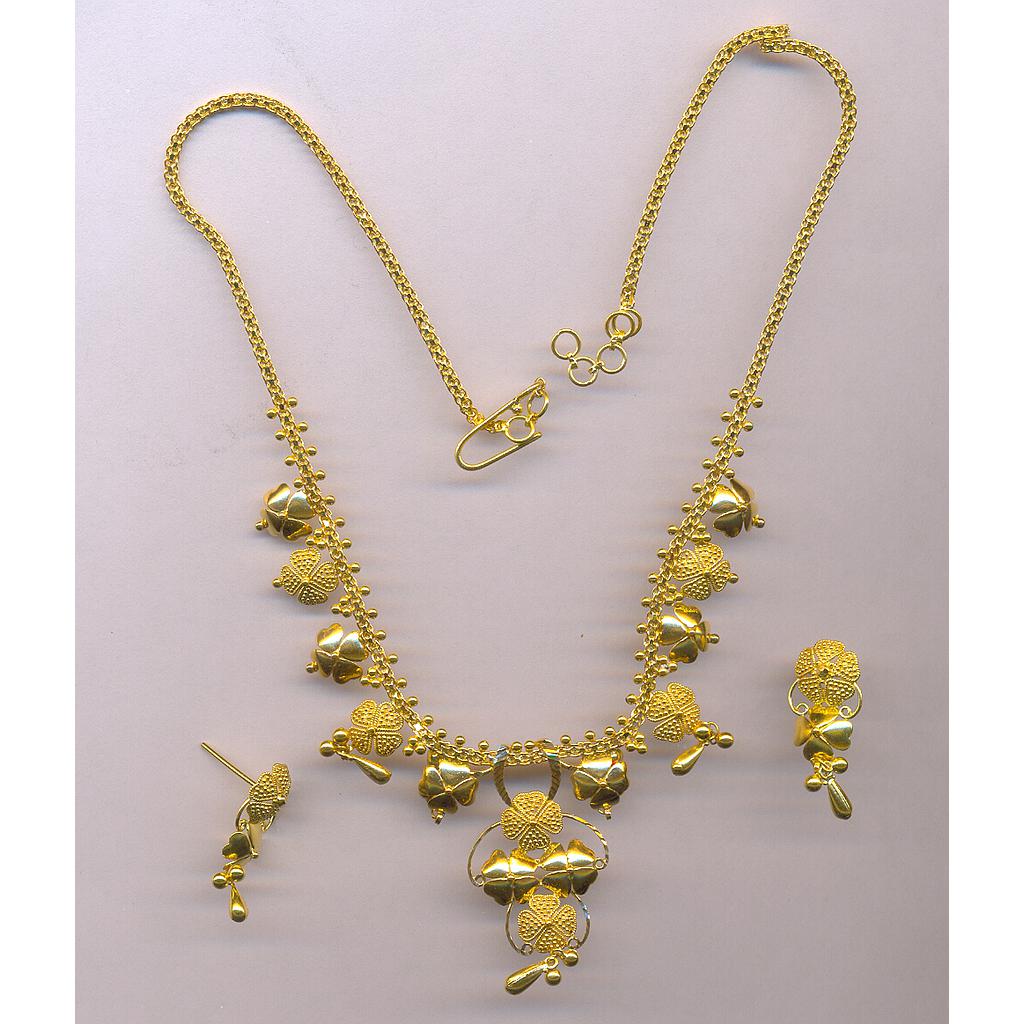 GOLD HALF SET ROUND PLAIN FANCY