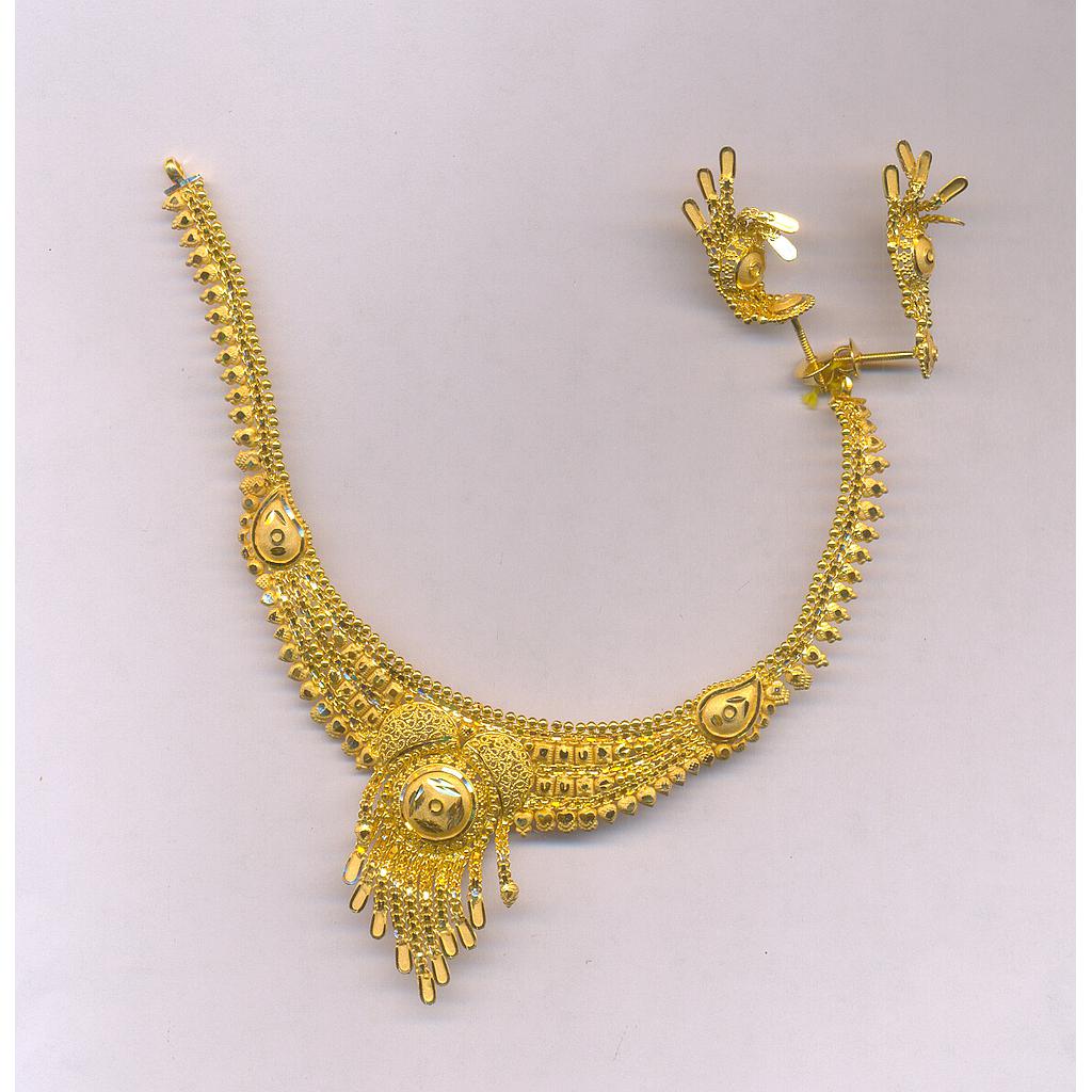 GOLD HALF SET ROUND PLAIN FANCY