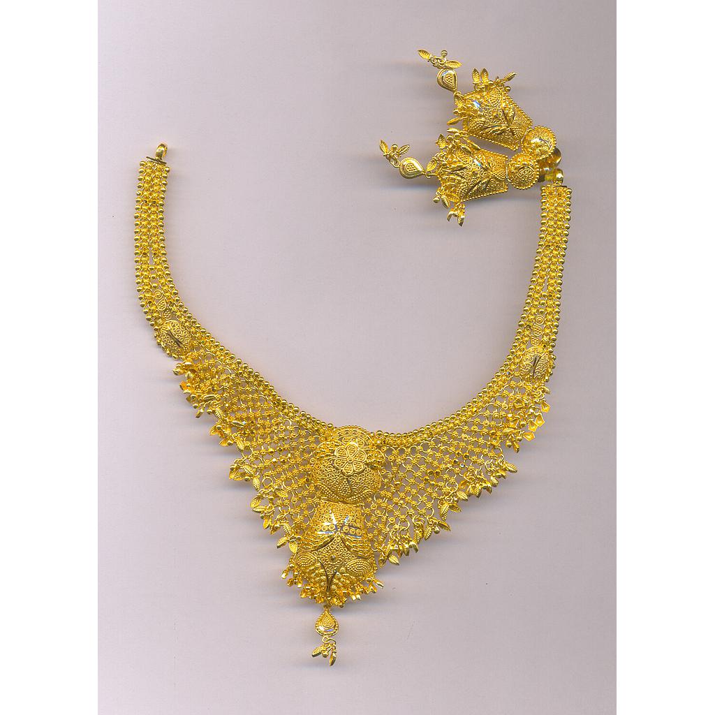 GOLD HALF SET ROUND PLAIN FANCY