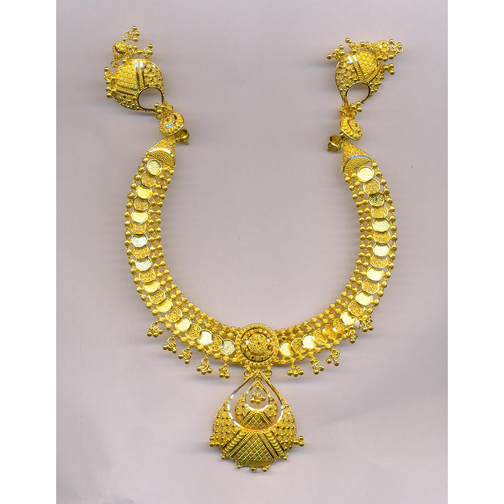 GOLD HALF SET ROUND PLAIN FANCY