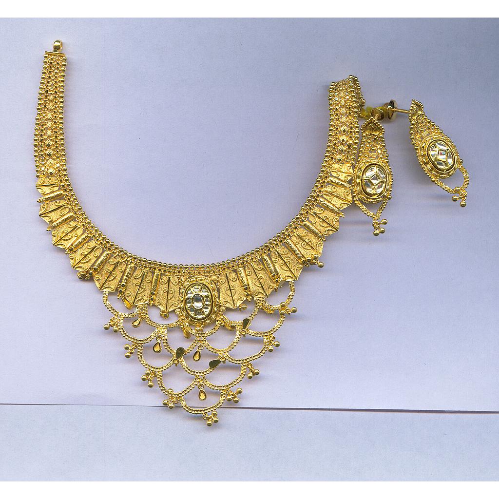 GOLD HALF SET ROUND PLAIN FANCY