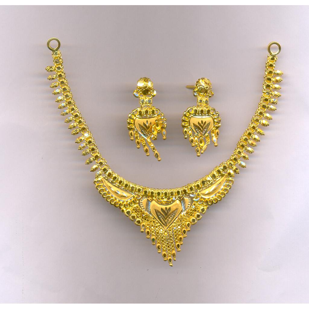 GOLD HALF SET ROUND PLAIN FANCY