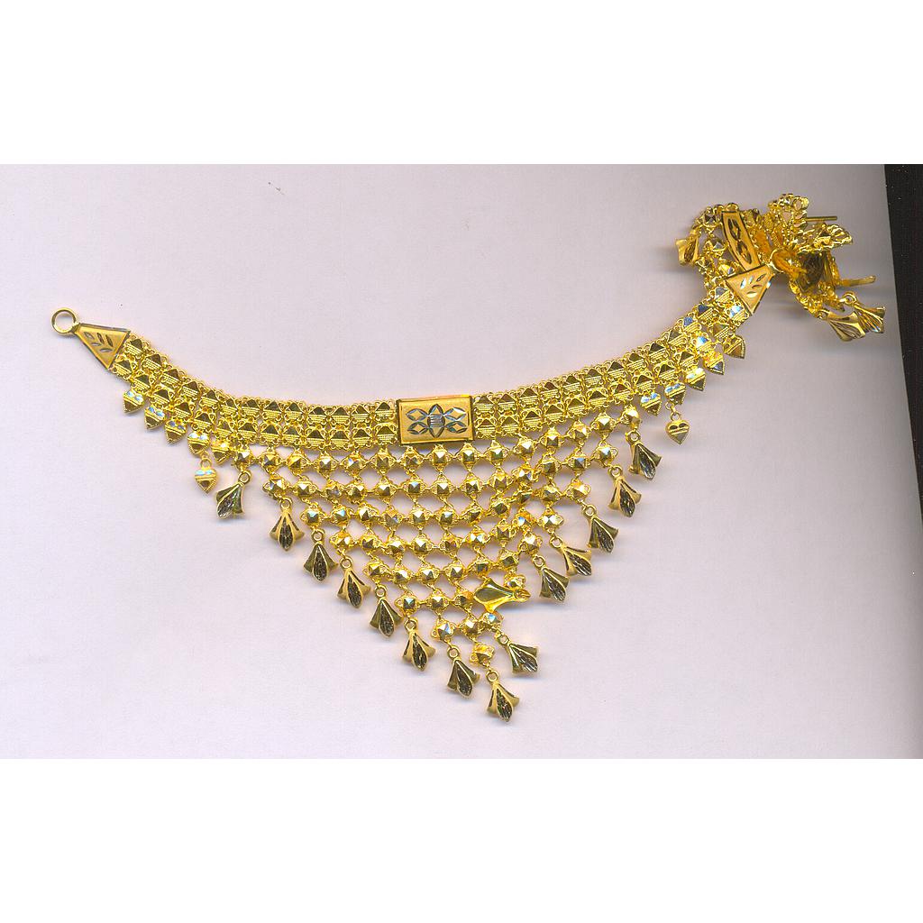 GOLD HALF SET ROUND PLAIN FANCY