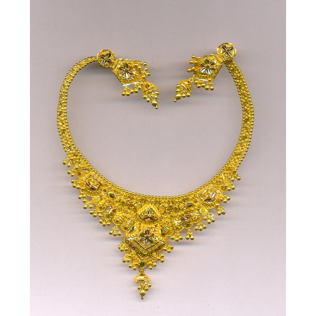 GOLD HALF SET ROUND PLAIN FANCY