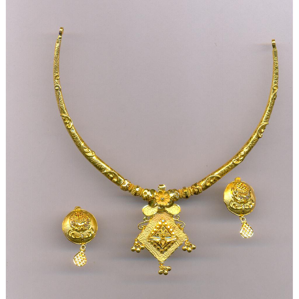 GOLD HALF SET ROUND PLAIN FANCY