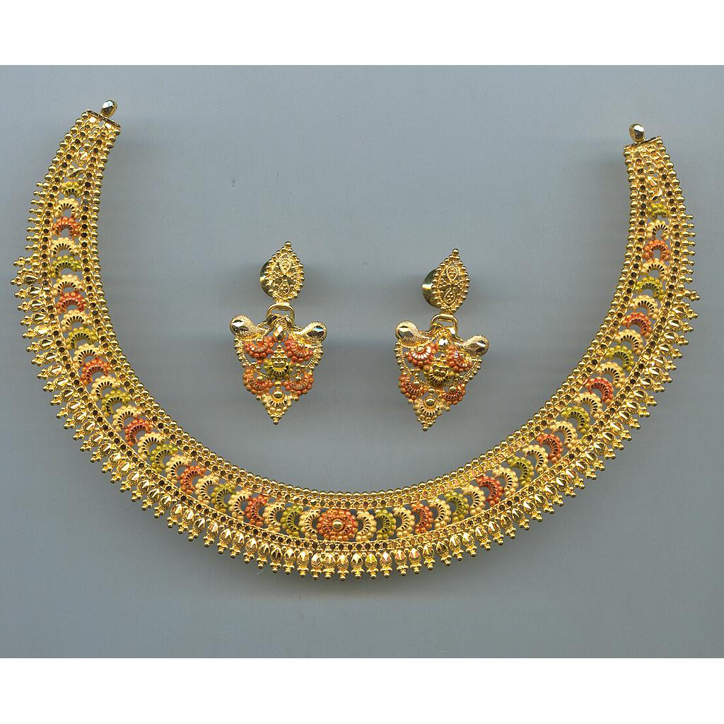 GOLD HALF SET ROUND PLAIN FANCY