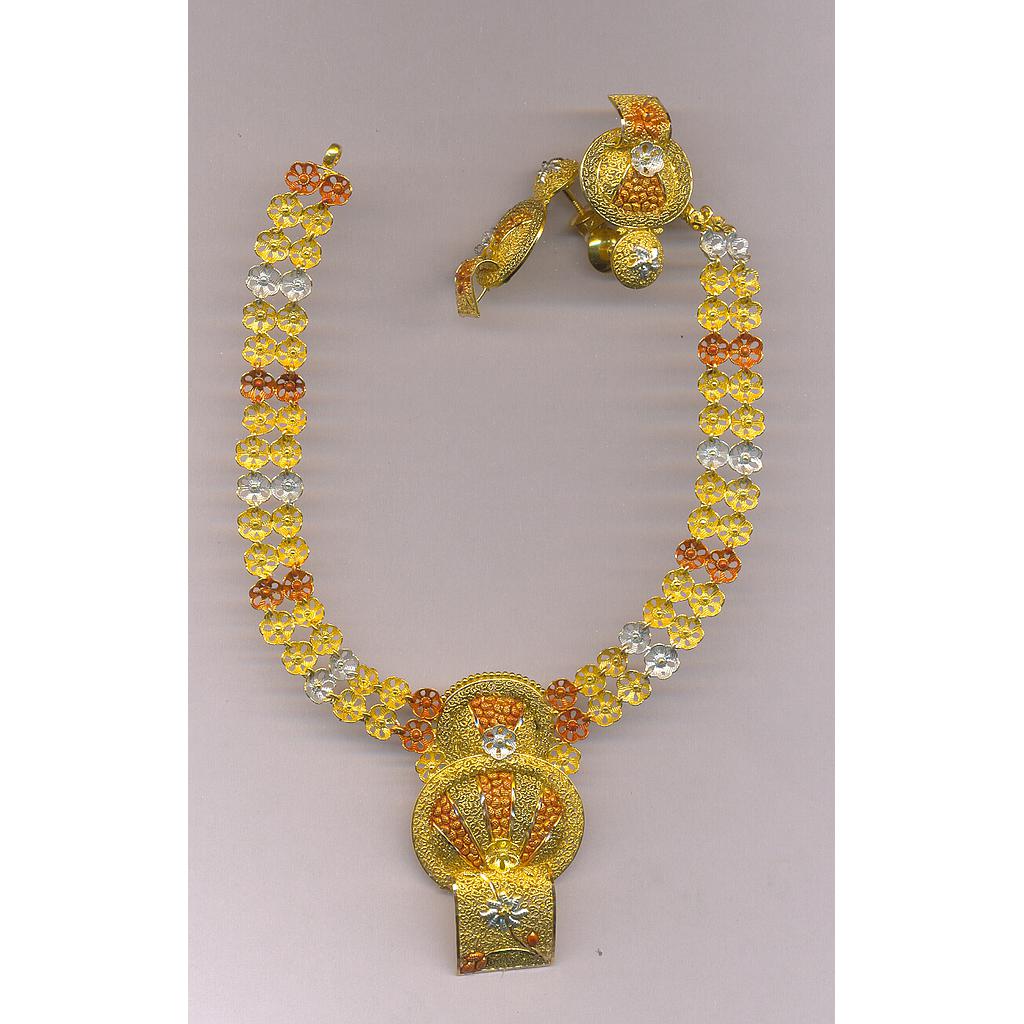 GOLD HALF SET ROUND PLAIN FANCY