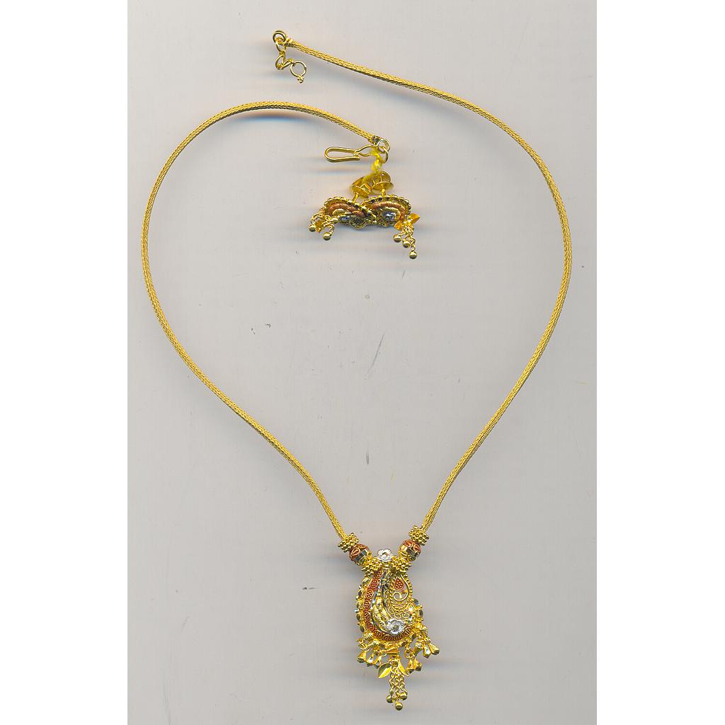 GOLD HALF SET ROUND PLAIN FANCY