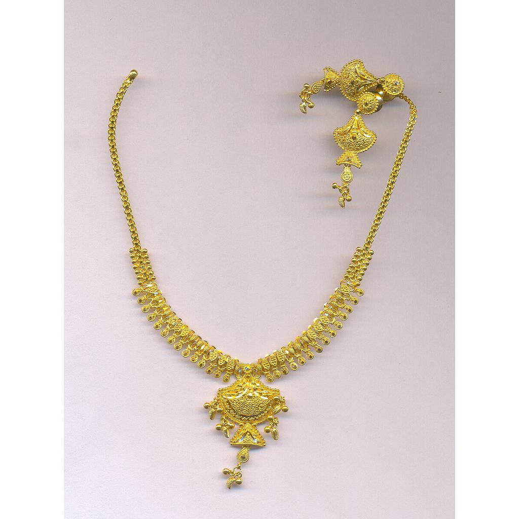 GOLD HALF SET ROUND PLAIN FANCY