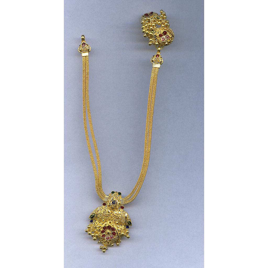 GOLD HALF SET ROUND PLAIN FANCY