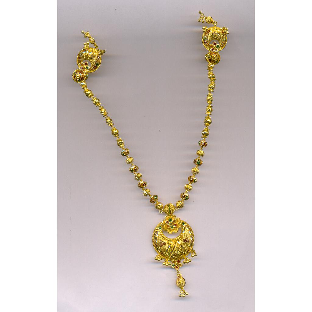 GOLD HALF SET ROUND PLAIN FANCY