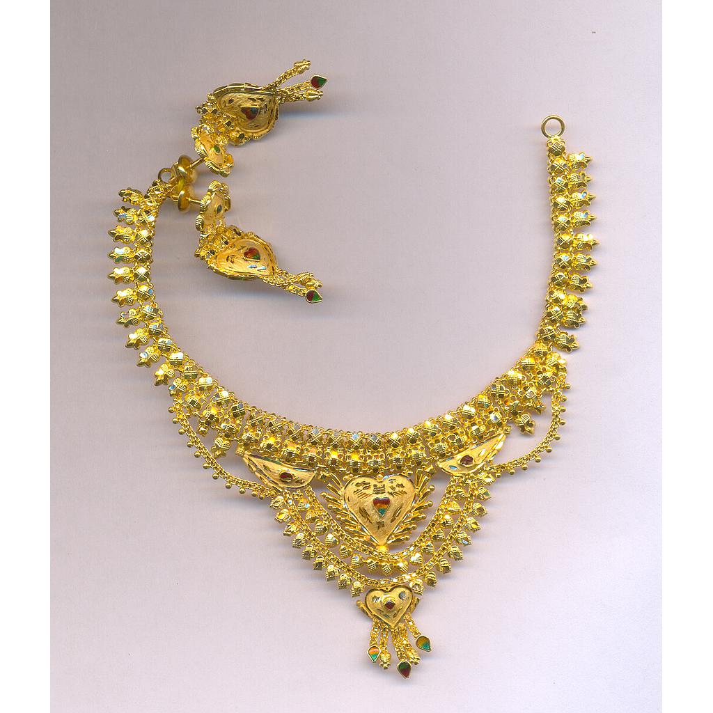 GOLD HALF SET ROUND PLAIN FANCY