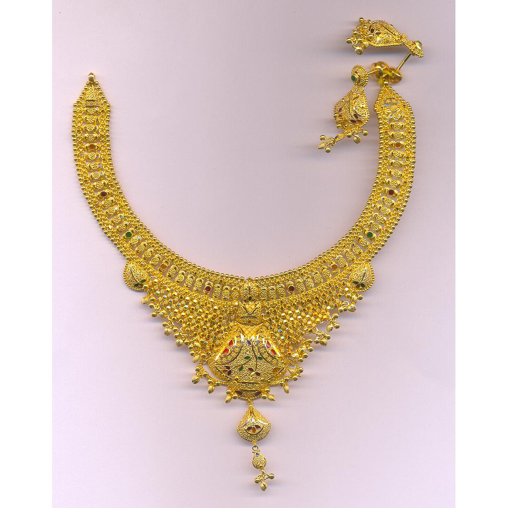 GOLD HALF SET ROUND PLAIN FANCY