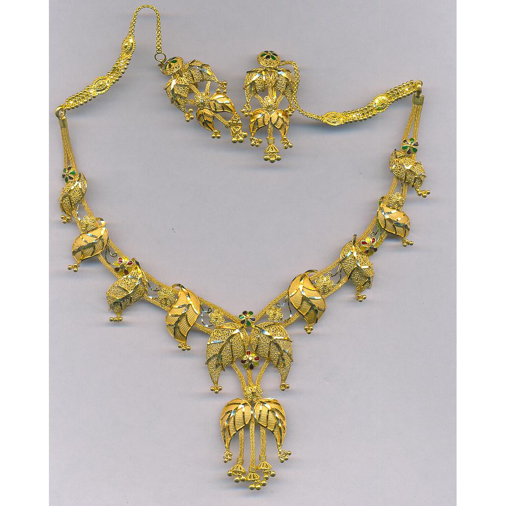 GOLD HALF SET ROUND PLAIN FANCY
