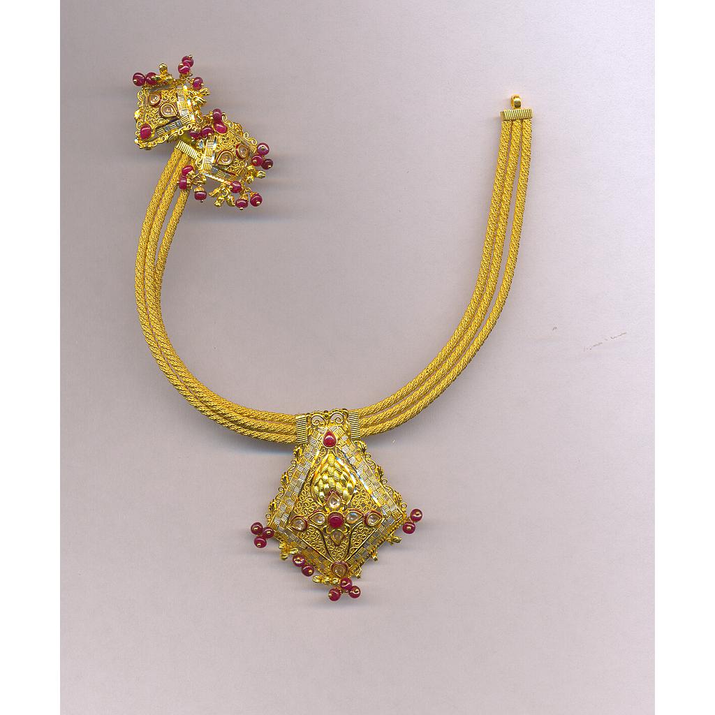 GOLD HALF SET ROUND PLAIN FANCY
