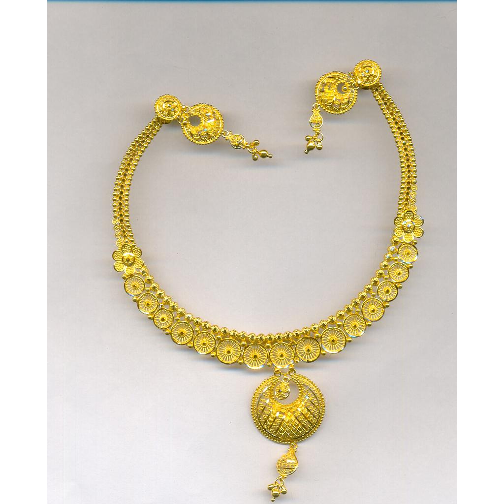 GOLD HALF SET ROUND PLAIN FANCY