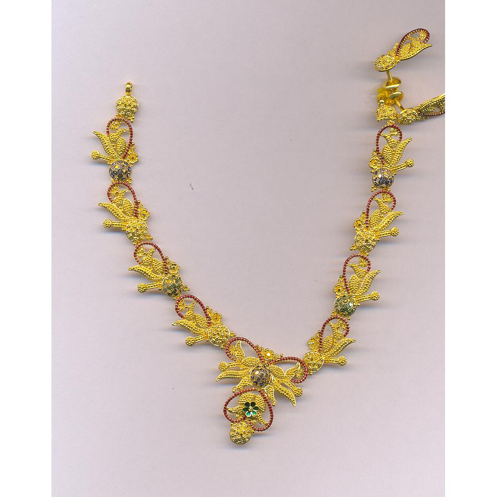 GOLD HALF SET ROUND PLAIN FANCY