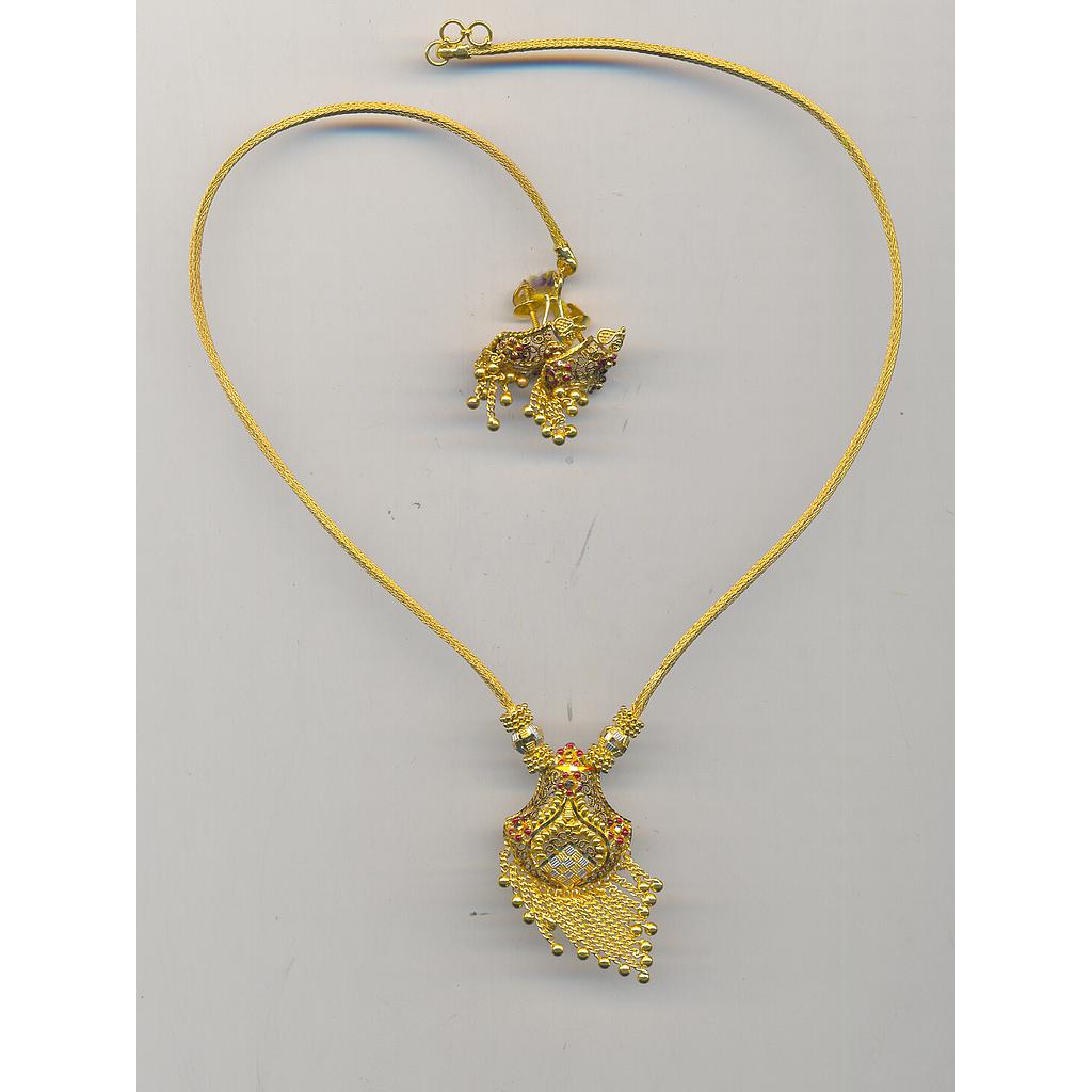 GOLD HALF SET ROUND PLAIN FANCY