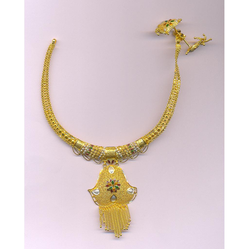 GOLD HALF SET ROUND PLAIN FANCY