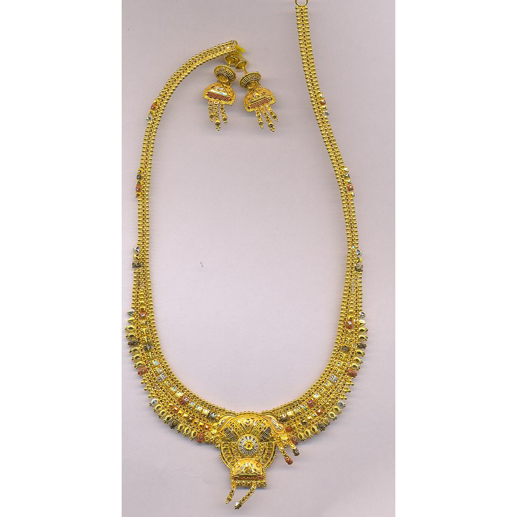 GOLD HALF SET ROUND PLAIN FANCY