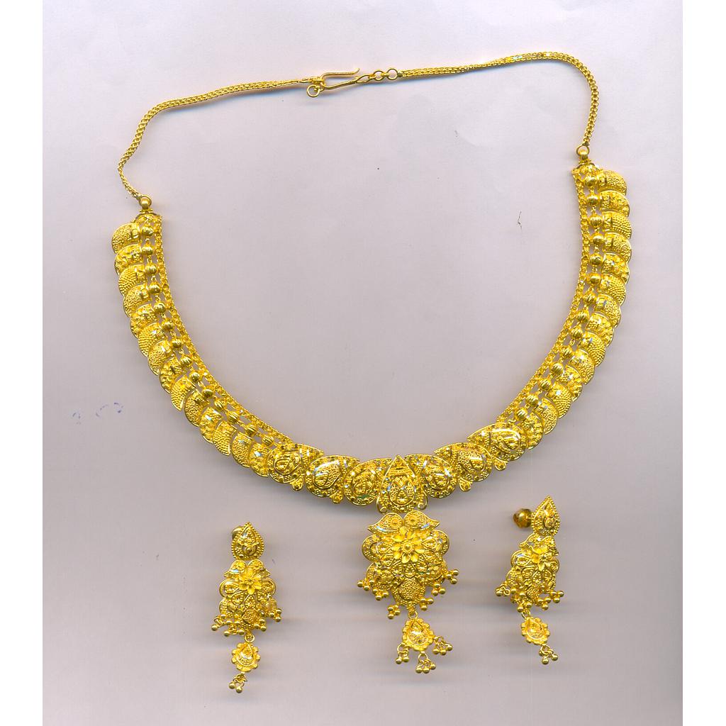 GOLD HALF SET ROUND PLAIN FANCY