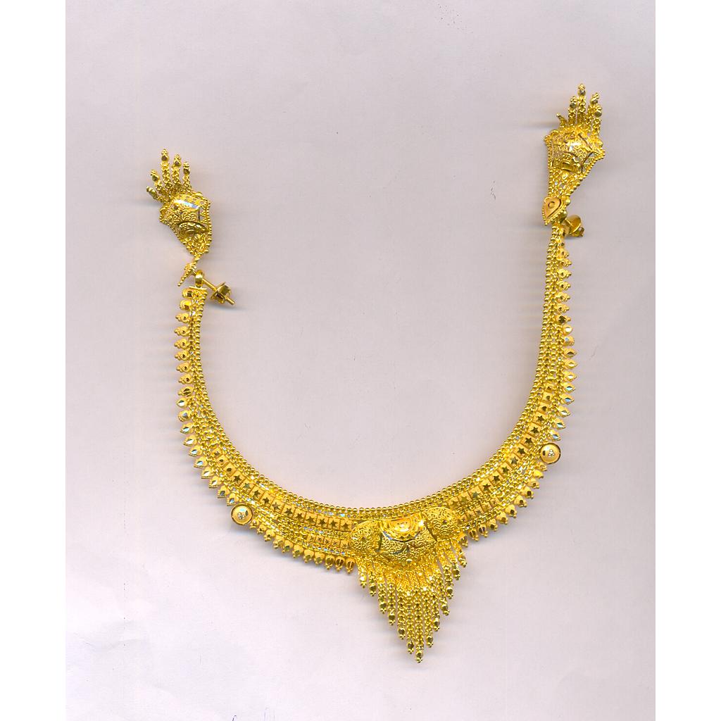 GOLD HALF SET ROUND PLAIN FANCY
