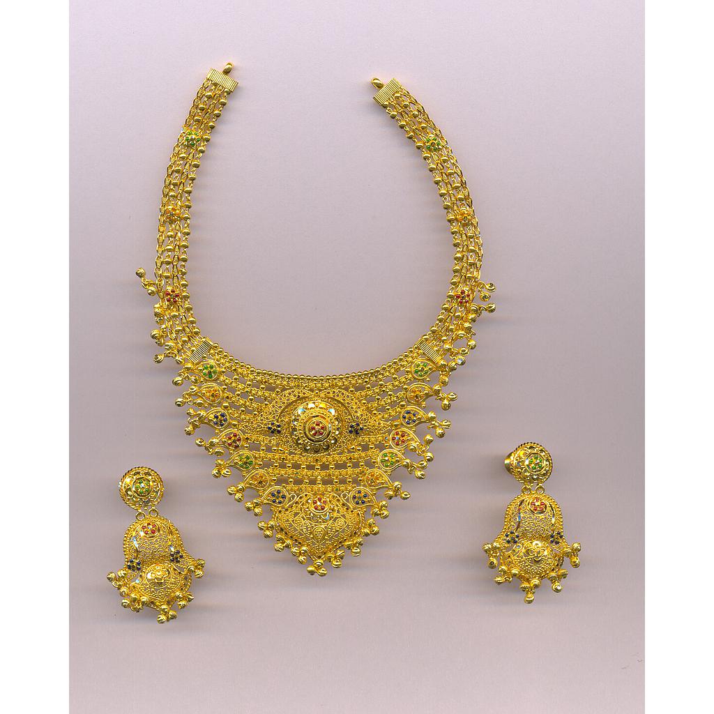 GOLD HALF SET ROUND PLAIN FANCY