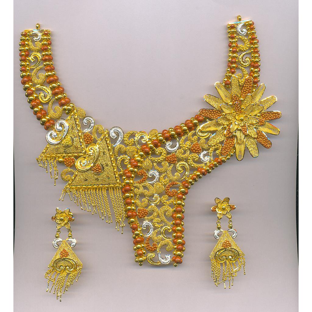 GOLD HALF SET ROUND PLAIN FANCY
