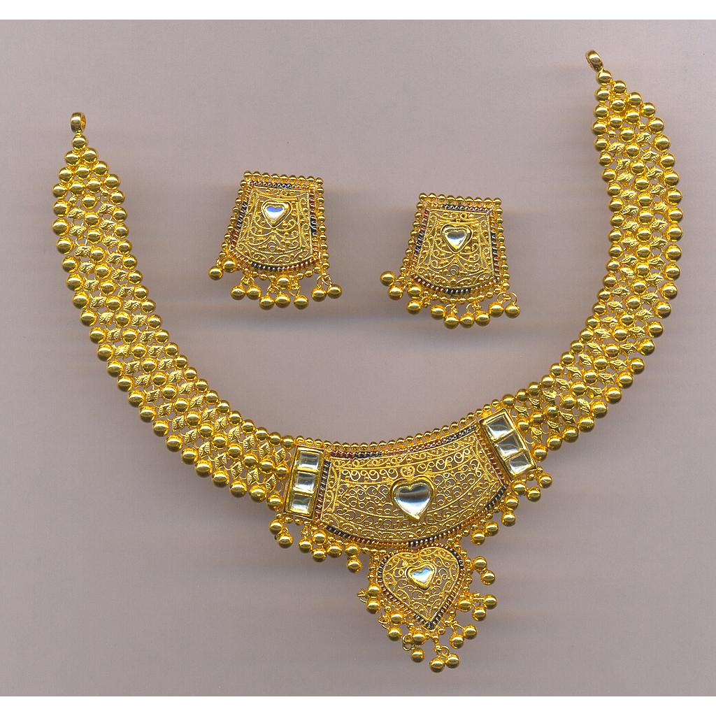 GOLD HALF SET ROUND PLAIN FANCY