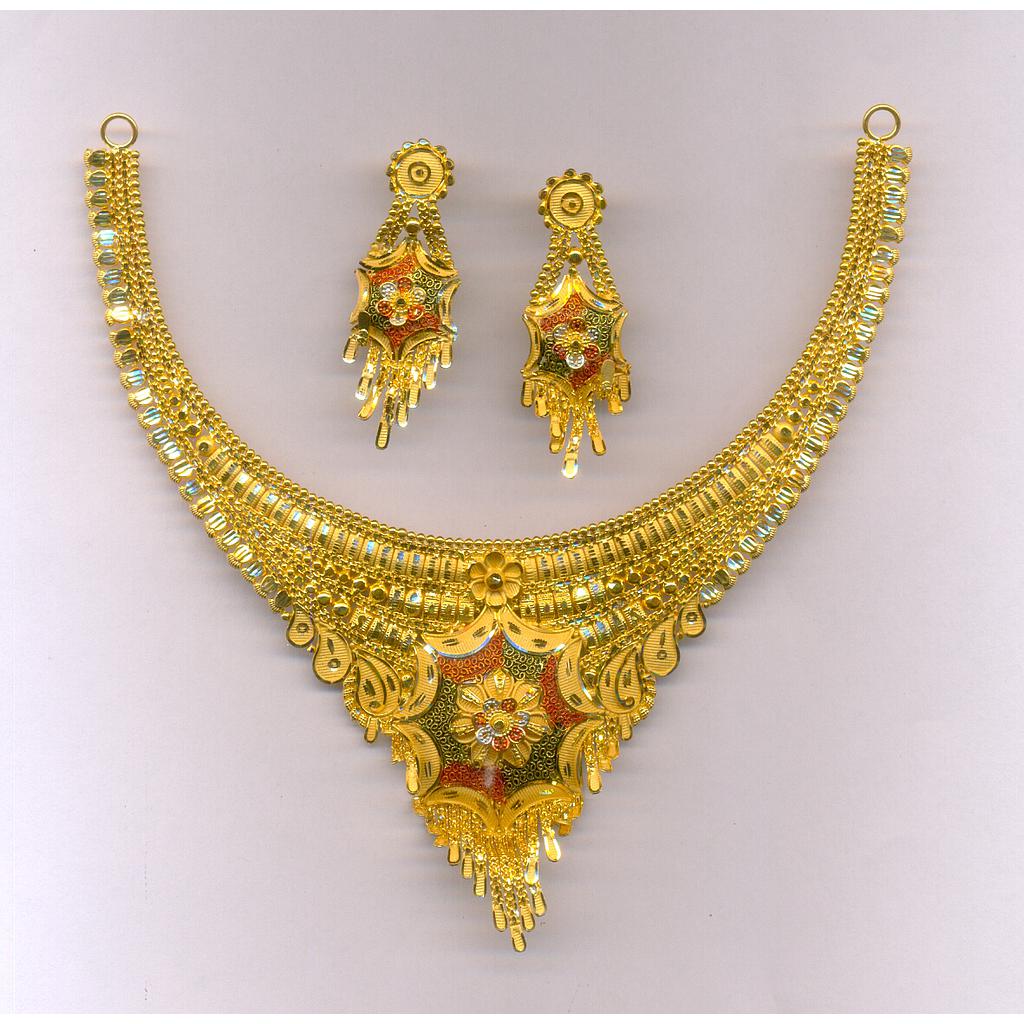 GOLD HALF SET ROUND PLAIN FANCY