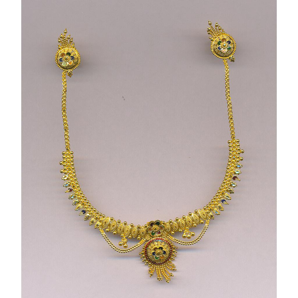 GOLD HALF SET ROUND PLAIN FANCY